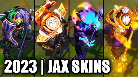 ALL JAX SKINS SPOTLIGHT 2023 Midscope Update League Of Legends YouTube