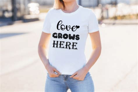 Love Grows Here Svg T Shirt Design Graphic By Ujjal Mia · Creative Fabrica