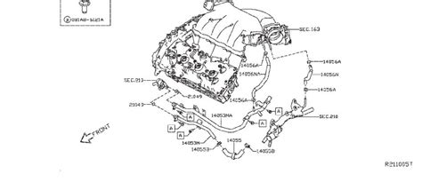 Nissan Pathfinder Hose Water Piping Hoses Ja B Nissan Bay