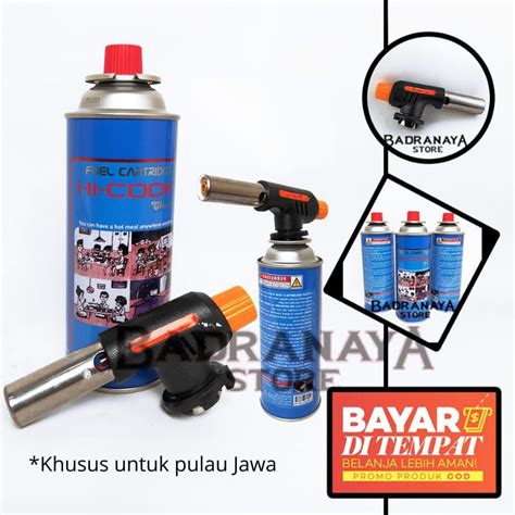 Jual Gas Torch Gas Hi Cook 230 Gr Pematik Gas Kompor Api Blow Torch