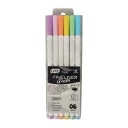 Caneta Fineliner Mm Cores Pastel Fine Lyke