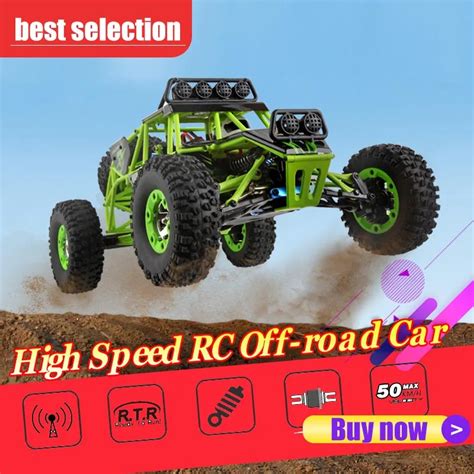 12428 RC Car 50KM H 1 12 4 WD Crawler 2 4G High Speed RC Off Road Car