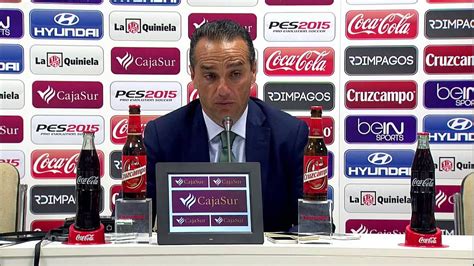 Rueda de prensa de José Luis Oltra tras el Córdoba CF 2 1 Real Oviedo