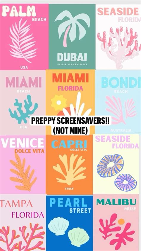 Preppy screensavers not mine – Artofit