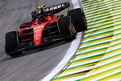 Sainz Leads Ferrari One Two In Sao Paulo Grand Prix Practice