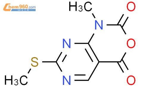 1253789 15 91 甲基 7 甲基硫代 2h 嘧啶并 45 D 13 噁嗪 241h 二酮化学式、结构式、分子式