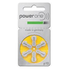 Bateria POWER ONE P10 PR70 Mercury Free Para Aparelho Auditivo