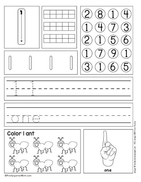 Free Printable Kindergarten Number Worksheets Numbers Kindergarten