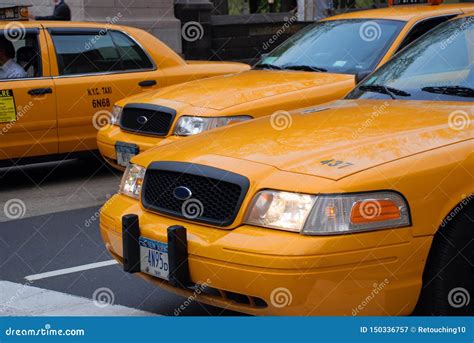 Yellow Taxi in New York City Editorial Photography - Image of concept ...