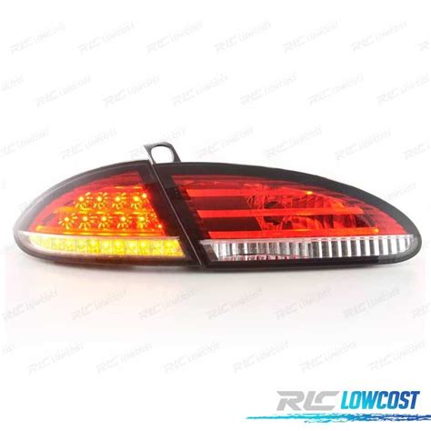 Farolins Traseiros Led Para Seat Leon P Vermelho Crom