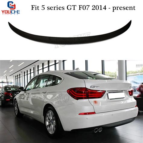 F07 M Performance Style Carbon Fiber Rear Spoiler Wing For BMW 5 Series