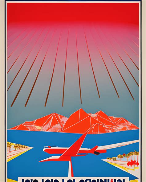 Los Angeles Retro Travel Poster · Creative Fabrica