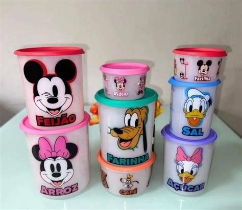 Tupperware Instantânea Mágica Disney Armazenagem Porta mantimentos