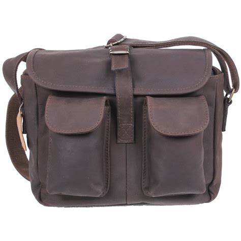 Brown Leather Ammo Shoulder Bag