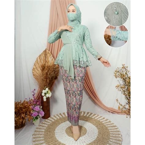 Jual Set Kebaya Aurora Kebaya Aurora Selendang Kebaya Modern Kebaya