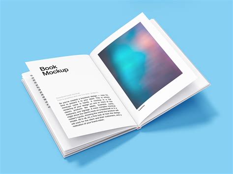 Open Hardcover Book Free Mockup — Free Mockup World