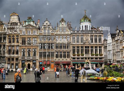 Guild Houses On Grote Markt Square Grand Place Square Brussels