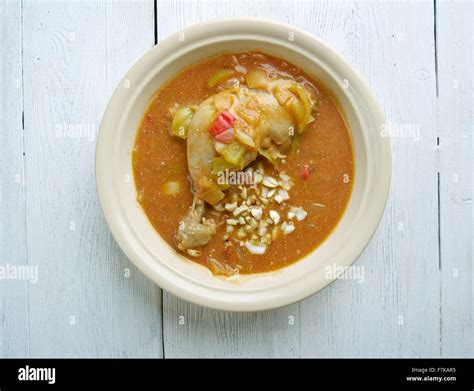 Groundnut Soup West Africa Spicy Chicken Peanut Soup Popular