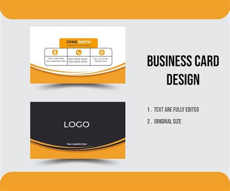 Premium Vector Modern Creative Business Card Template Vector Design