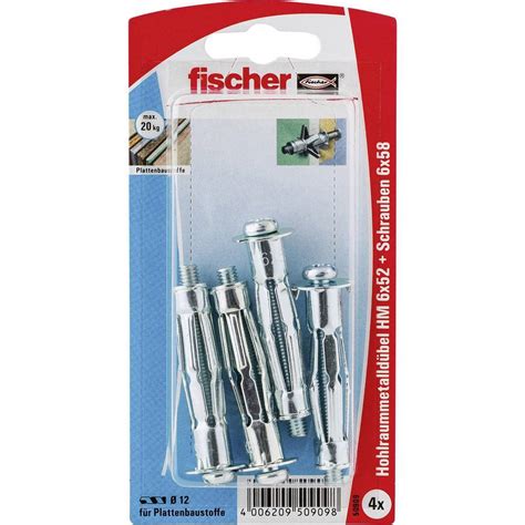 Fischer HM 6 x 52 S K Hålrumsplugg 52 mm 50909 1 set Elgiganten