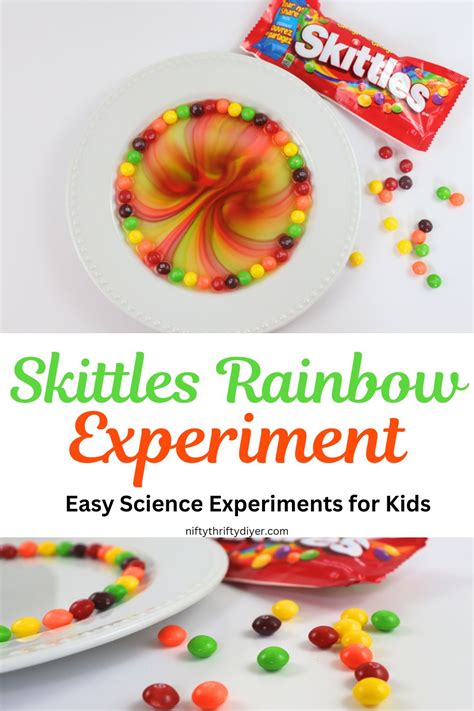 Skittles Rainbow Experiment ~ Nifty Thrifty DIYer