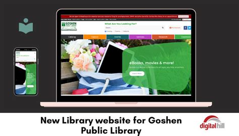 New Library website for Goshen Public Library - Digital Hill Multimedia ...