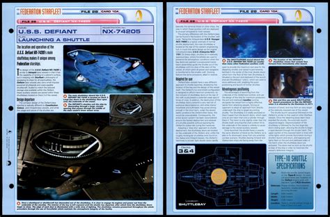 Launching A Shuttle Uss Defiant Star Trek Fact File Page