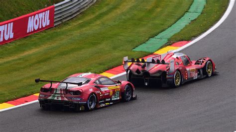 Auf Der Rennstrecke In Spa 708 Glickenhaus 007 LMH Hypercars Vor LM