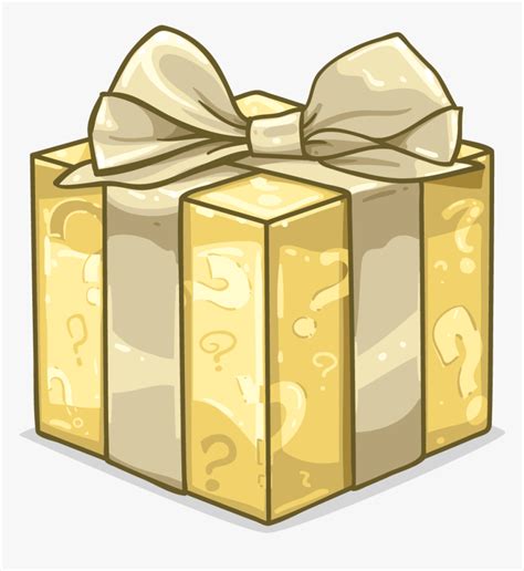 Transparent Gold Box Png Gold Mystery Box Png Download Transparent