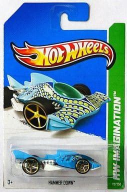 駿河屋 1 64 HAMMER DOWN アクアブルー Hot WHeeLS HW IMAGINATION X1901 07A3 ホットウィールhotwheels
