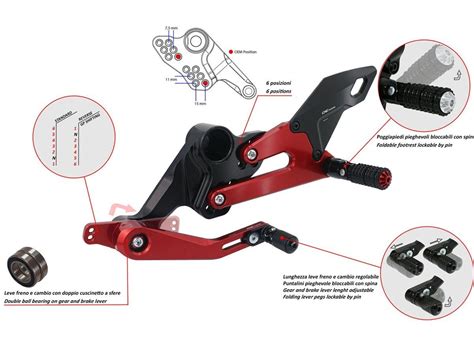 Pe Repose Pieds Racing Cnc R Glables Aprilia Rs