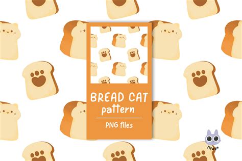 Bread Bakery Cute Cat Dessert Pattern Graphic By Tnwan · Creative Fabrica