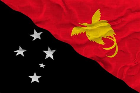 Bandeira Nacional De Papua Nova Guin Fundo Bandeira De Papua Nova