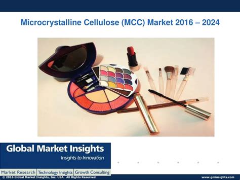 PPT PPT Microcrystalline Cellulose MCC Market Global Market