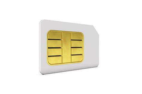 Premium Photo Sim Card 3d Rendering