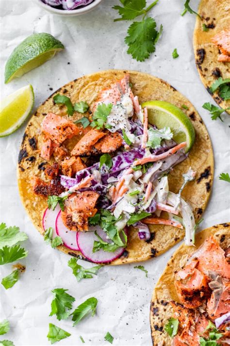 20-Minute Salmon Tacos - Isabel Eats