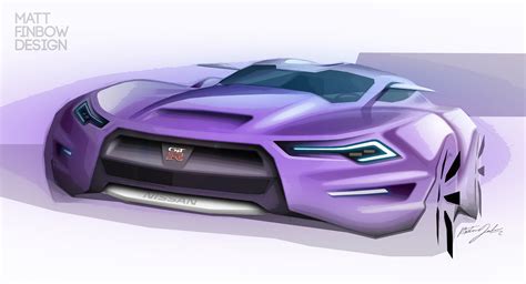 Nissan GTR - concept sketches on Behance