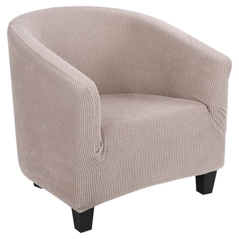 Searchi Club Chair Slipcover Stretch Barrel Chair Covers Jacquard Tub