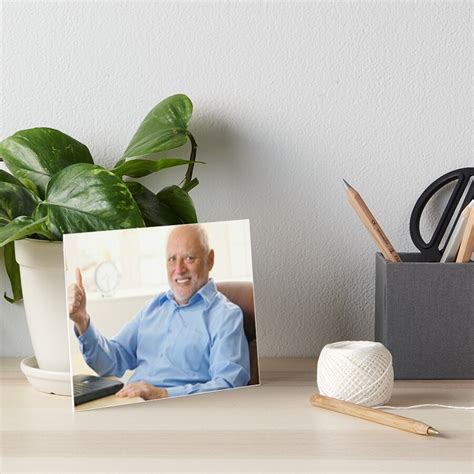 Old Man Thumbs Up Stock Photo Meme Art Board Print For Sale By Store7