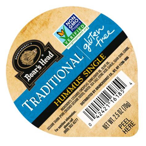 Boar S Head Traditional Hummus 2 5 Oz 2 5 Oz Ralphs