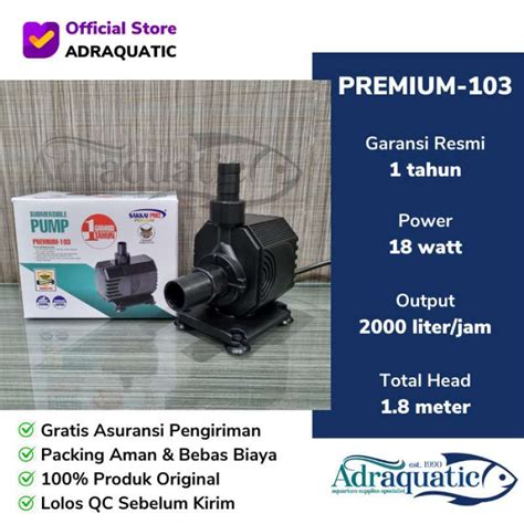 Jual Sakkai Pro Premium 103 Submersible Pump Pompa Air Celup Aquarium