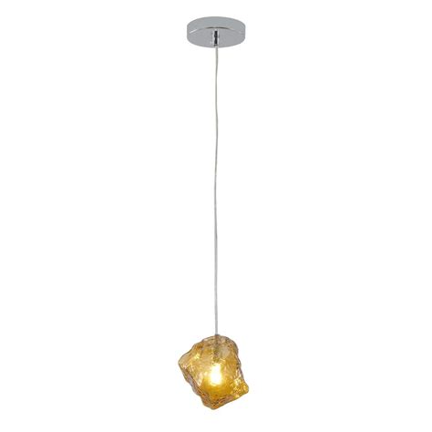 Save 23 Bethel International Single Pendant Lighting Amber Distorted