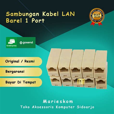 Jual SINGLE PORT ADAPTER CONNECTOR KONEKTOR SAMBUNGAN BAREL BARREL