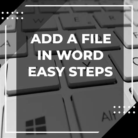 How To Insert A File In Word With Ease Adazing