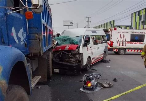 Choque De Combi En Tultitlán Deja Un Muerto Y 14 Personas Heridas Poresto