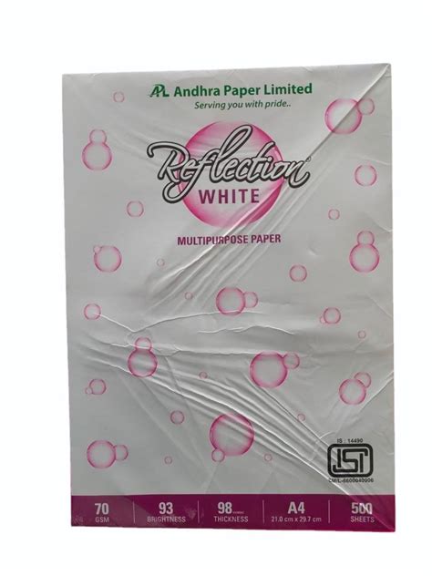 Gsm Reflection White Multipurpose A Size Paper At Rs Ream