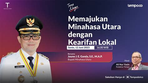 Teras Negeri Memajukan Minahasa Utara Dengan Kearifan Lokal Youtube