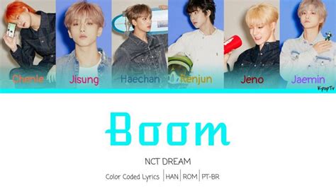 NCT DREAM BOOM HAN ROM PT BR COLOR CODED LYRICS YouTube