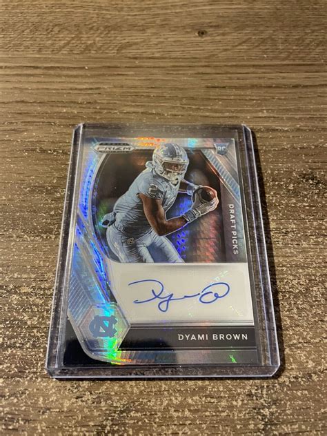 Panini Prizm Draft Picks Dyami Brown Rookie Autograph Blue