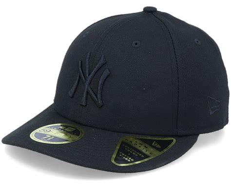 New York Yankees Low Profile 59Fifty Black/Black Fitted - New Era caps ...